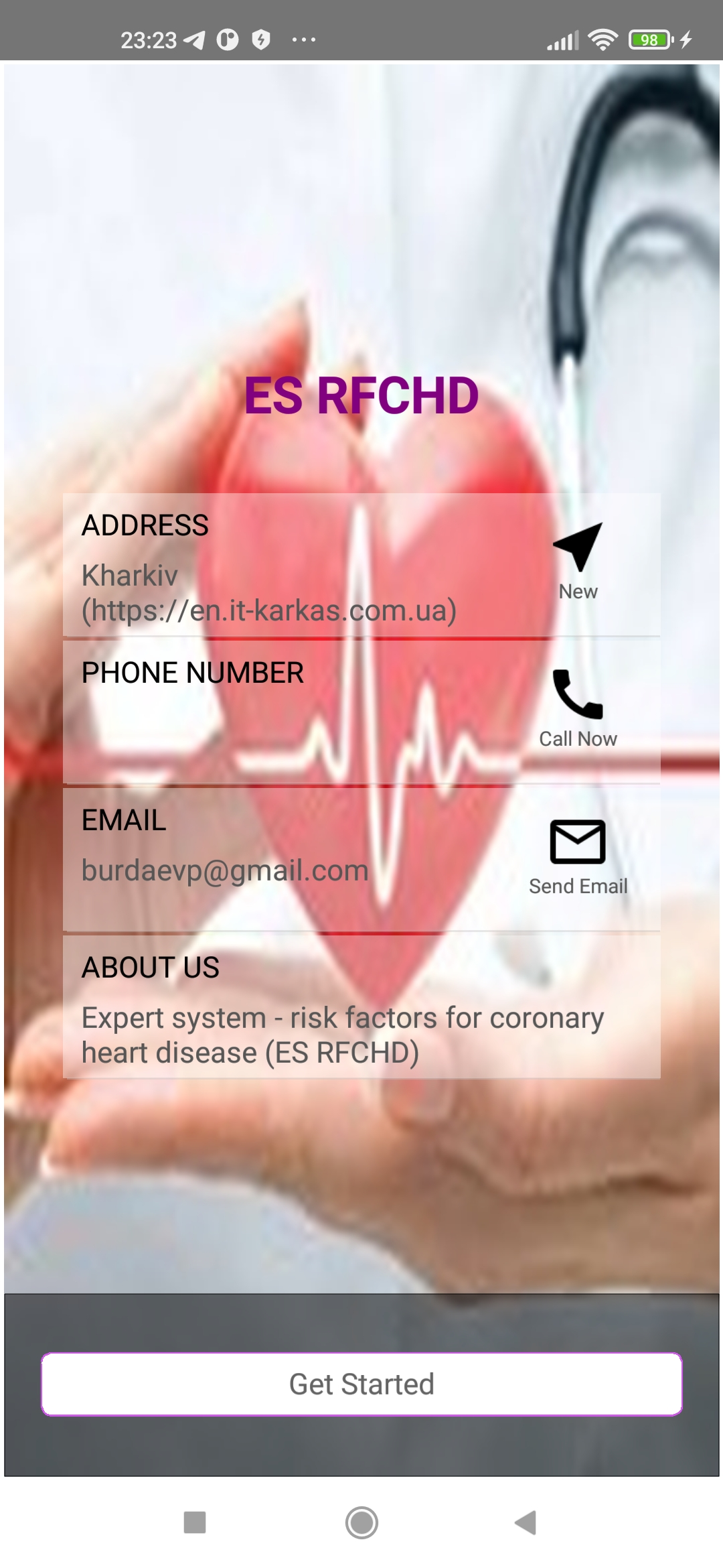 Експертна система – фактори ризику ішемічної хвороби серця (ЕС РФІХС)